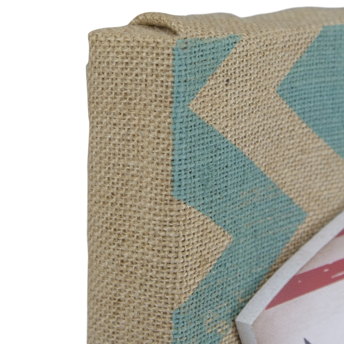 Art mural en toile de jute rectangulaire, «&nbsp;Beach Closed&nbsp;», 24 po, requin