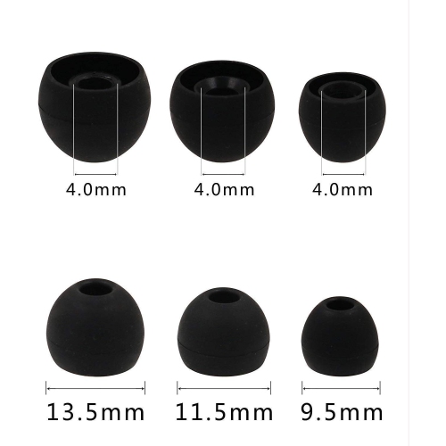 Eartips for Sony in-Ear Headphone, 6 Pairs Silicone Replacement Ear Tips Earbud Tips, Fit for Sony MDR