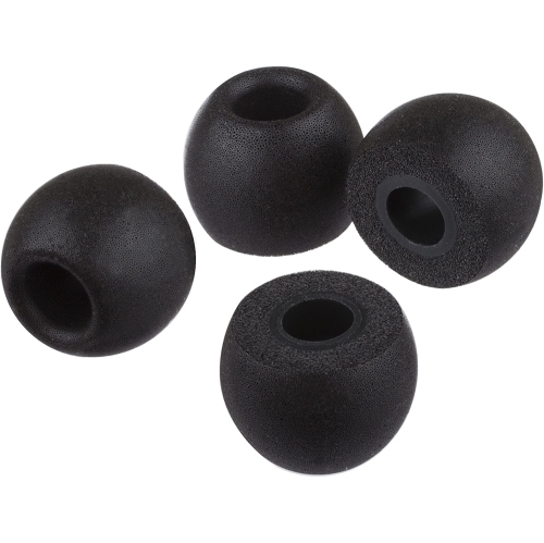FX4.9 4 paires d’embouts ronds en mousse à mémoire pour écouteurs. Remplacement pour les écouteurs-boutons en silicone. Compatible