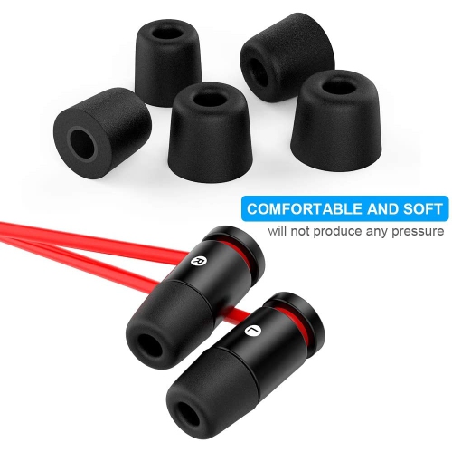 Ear Tips 6 Pairs Foam Earbud Tips S/M/L Earphone Memory Foam Earbud Tips Soft Silicone Ear Tips Replacement Noise