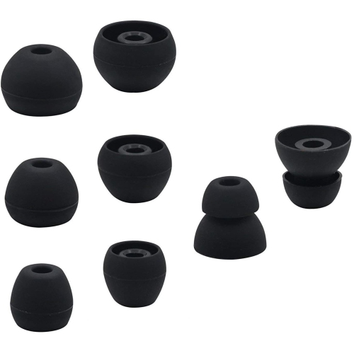 Replacement Ear Tips for Powerbeats Pro Headphone, 8 Pairs S M L D 4 Sizes Soft Silicone Earbud Tips, Fit