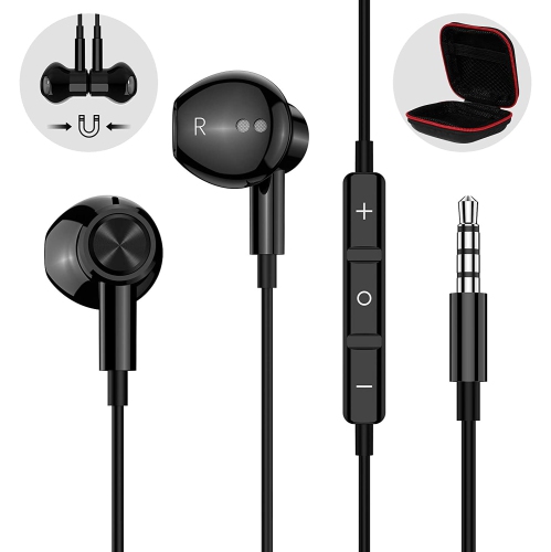 3.5mm Headphones, HiFi Stereo Magnetic 
