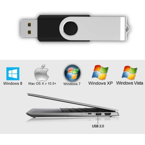 USB Stick 32GB 5 Pack USB Flash Drive Memory Stick Jump Drive USB 2.0 Stick Thumb Stick Pen Drive