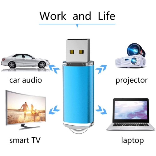 16GB USB Flash Drive 5 Pack Memory Stick Thumb Drives USB 2.0 Pen Drive for Fold Digital Data Storage