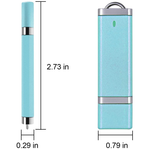 10 Pack 32GB USB 2.0 Flash Drive Bulk Pack Thumb Drive 32 GB USB Drives Memory Sticks Pen Drive Light Blue