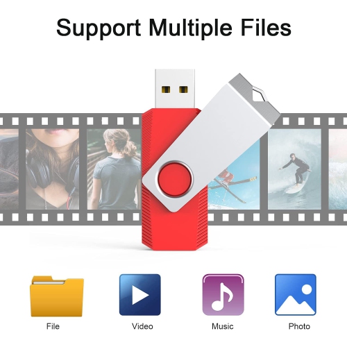 8GB USB Stick Flash Drive 5 Pack Memory Stick 2.0 Swivel Design Thumb Drive Jump Drive Pen Drive Bulk USB Key