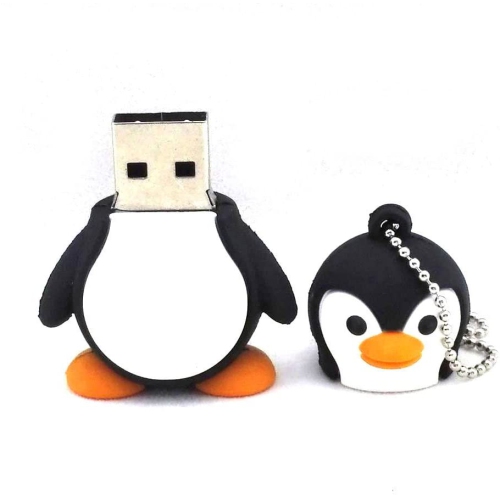 32GB 2.0 Cartoon Penguin Animals Model Queen USB Flash Drive Memory Stick Thumb Stick Storage Data Birthday