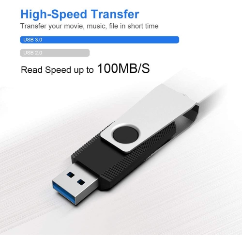 64GB USB 3.0 Flash Drive 2 Pack High Speed Memory Stick Thumb Drives Gig Stick 64 GB Pen Drive for Fold Digital