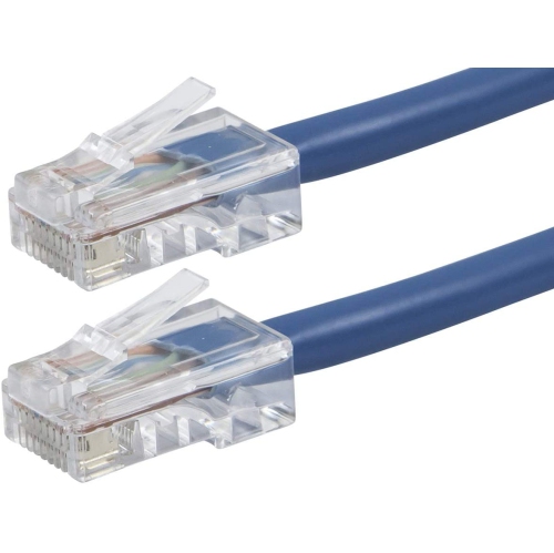 Cat6 Ethernet Patch Cable - 10 Feet - Blue, RJ45, Stranded, 550Mhz, UTP, Pure Bare CopCooper Wire, 24AWG