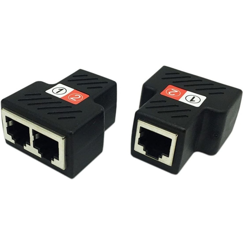Adaptateur répartiteur RJ45, répartiteur de câble Ethernet Cat5, Cat5e, Cat6, Cat7, connecteur d’extension réseau RJ45