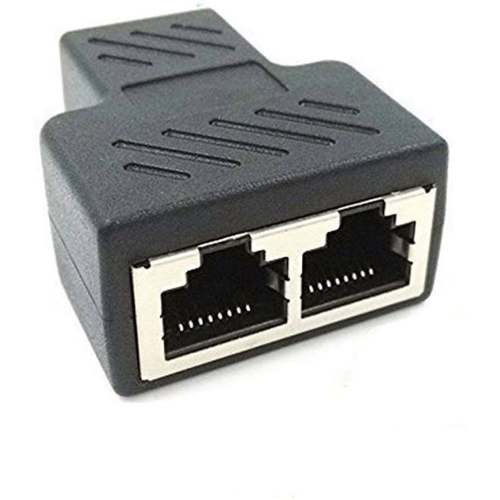Adaptateur répartiteur RJ45, connecteur femelle RJ45 1 à 2 ports femelle,  câble Ethernet 8P8C prolongateur