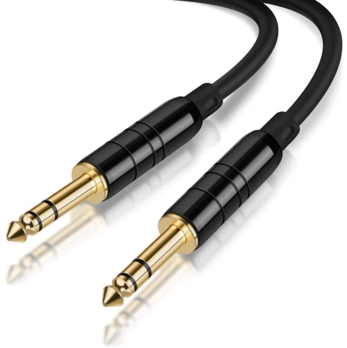 1/4 inch Audio Cable 15FT, 6.35mm to 6.35mm 1/4" to 1/4 TRS Balanced Stereo Audio Cable Guitar Patch
