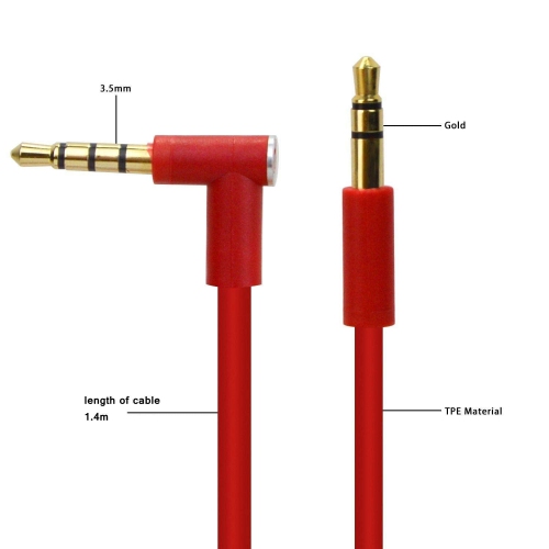 Replacement Audio Cable Cord Wire interfaces,Compatible with Beats Headphones Studio Solo Pro Detox Wireless