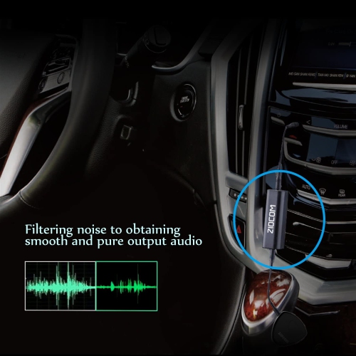 Ground Loop Noise Isolator, Noise Filter, Eliminate The Buzzing Noise for Your Car Audio System/Home Stereo