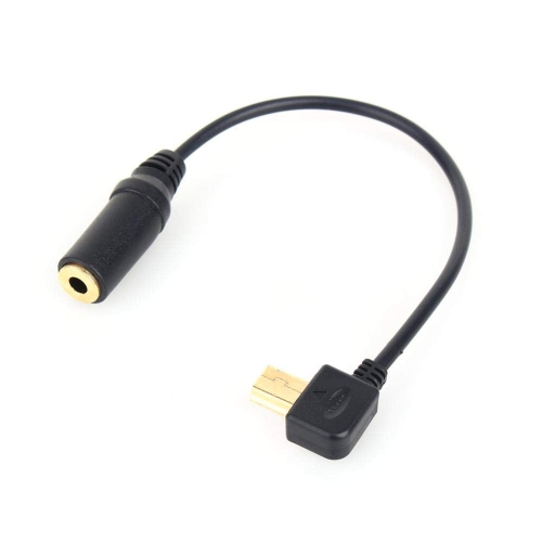 Microphone Audio Adapter, USB to 3.5mm Jack Audio Microphone MIC Link Adapter Connector Cable Wire for GoPro Hero 3 3+
