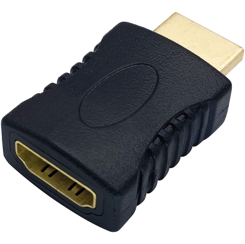 HDMI Adapter Gold Plated 19 Pin HDMI Female to HDMI Male Coupler Connector for TV Stick, Roku Stick