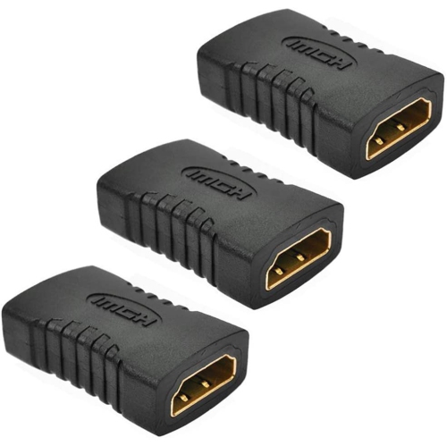 Image 1 of 5.. HDMI Female to Female Coupler Adapter, HDMI F/F Coupler Connector Adapter 3D HDTV 1080P Resolution Gold Plated