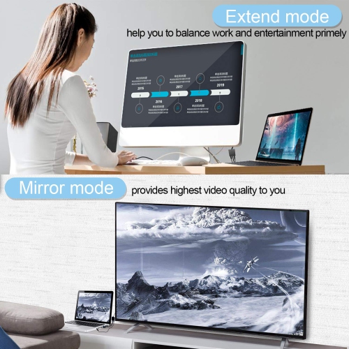 1080P VGA to HDMI Converter Adapter for Computer, Desktop, Laptop, PC, Monitor, Projector, HDTV