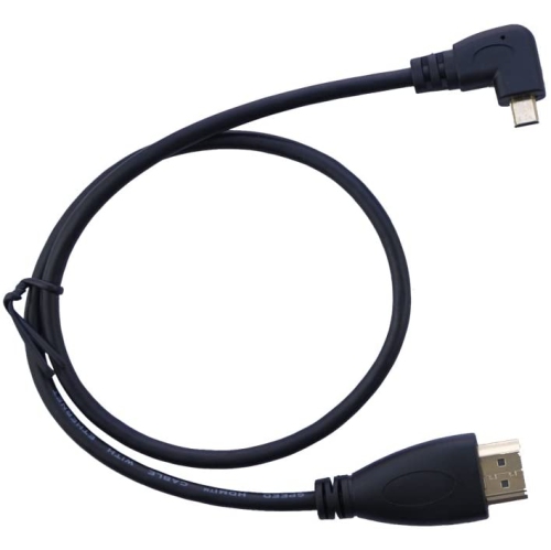 Image 1 of 2.. 20" 50CM 90 Degree Angle Micro HDMI Male To HDMI Male Cable