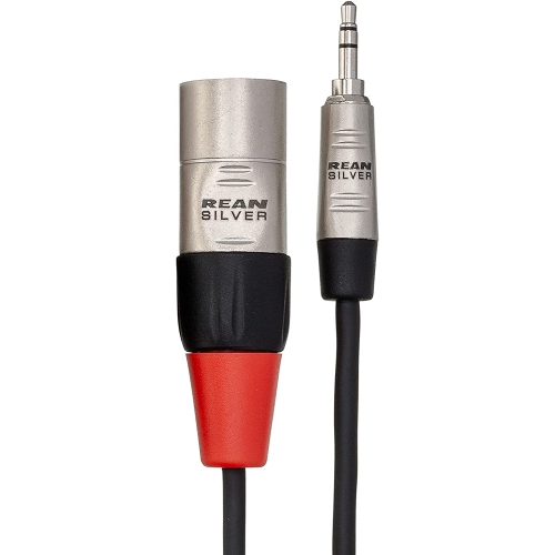 HMX-003Y 3.5 mm TRS to Dual XLR Pro Stereo Breakout Cable, 3 Feet