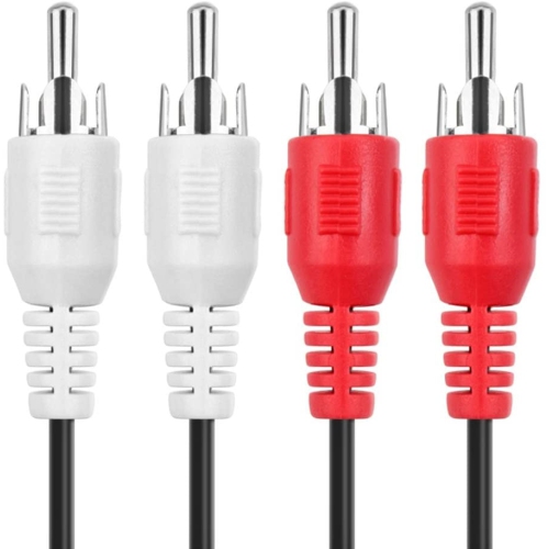 2RCA Stereo Audio Cable - Dual Composite RCA Male Connector M/M 2 Channel (Right and Left) (Red