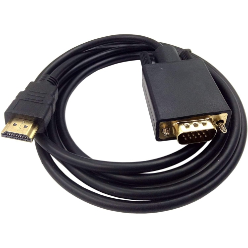 HDMI to VGA Cable Converter, 1080P HDMI Male to VGA Male D-SUB 15 Pin M/M Connector Adapter Cable Cord