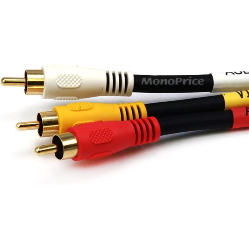 6-Feet Triple RCA Stereo Video Dubbing Composite Cable