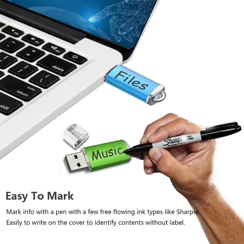 32GB USB Flash Drive 5 Pack Memory Stick Thumb Drives Gig Stick USB 2.0 Pen Drive for Fold Digital Data Storage