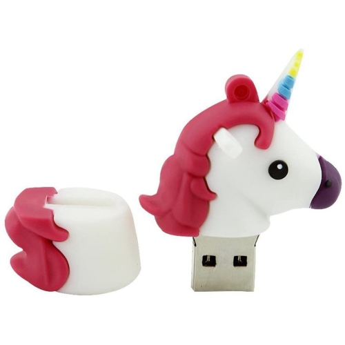 32GB Cartoon Unicorn Rainbow Horse USB Flash Pen Drive Memory Stick U Disk Thumb Storage Data Graduation Students