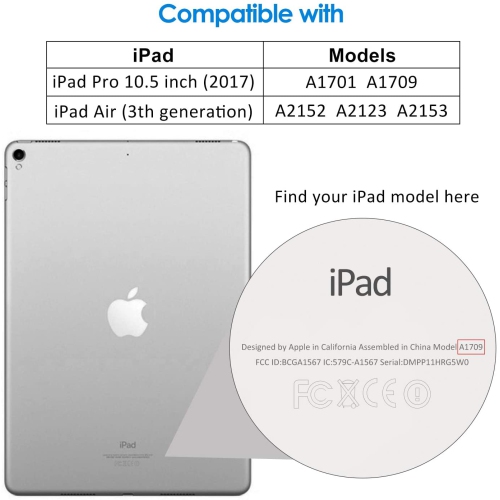 Screen Protector Compatible with iPad Air 3 and iPad Pro 10.5 (2017), Tempered Glass
