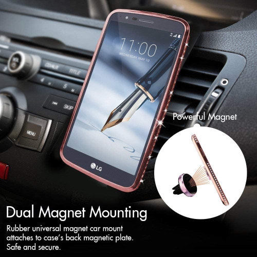 Compatible for LG Stylo 4 Case,LG Stylo 4 Plus Case,LG Q Stylus 4, Moving Liquid Holographic Sparkle Glitter