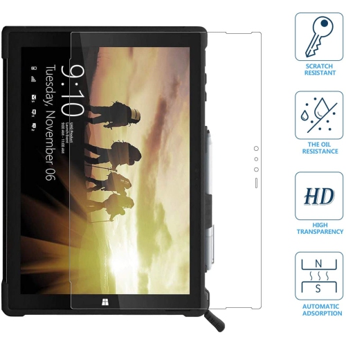 Screen Protector for Microsoft Surface Pro 6/5 / 4 -,Compatible with Rugged Case,Precise