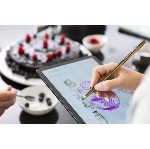 180 22 Noris digital EMR Stylus in Pencil Shape; Fine 0.7 mm Tip; 4096 pressure-sensitivity levels; No