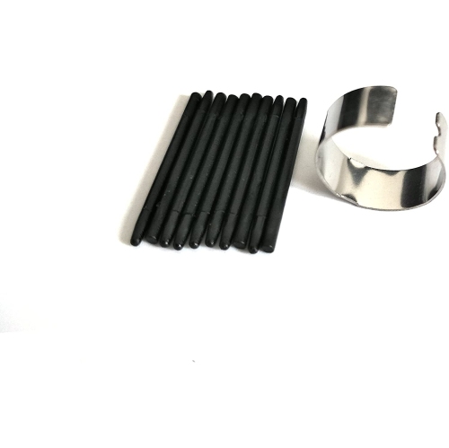 10 Pack Replacement Pen Standard Nibs for Wacom Intuos Black Stylus with Removal Ring