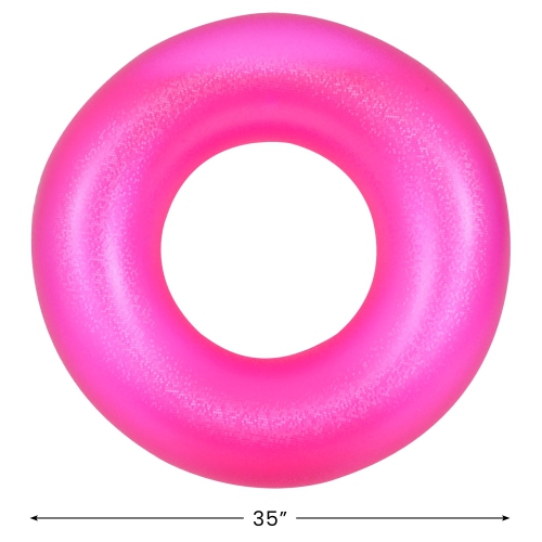 35" Pink Inflatable Inner Tube Pool Float