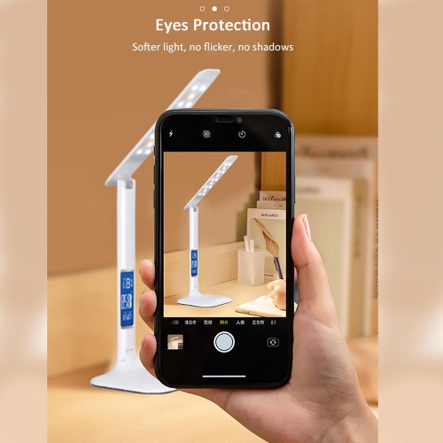 Portable Eye Protection LED Bedside work, study, reading ,Home Living Desk Lamp with Wireless Charger(Without Battery)