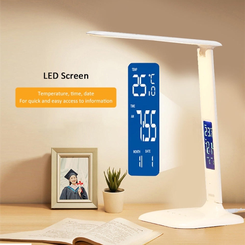 Portable Eye Protection LED Bedside work, study, reading ,Home Living Desk Lamp with Wireless Charger(Without Battery)
