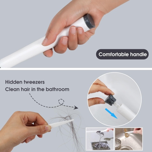 Wall Mounted Toilet Brush for Bathroom with Round Holder, Silicone Toilet Cleaning Kit for cleaning toilets sinks, washbasins and bathtubs
