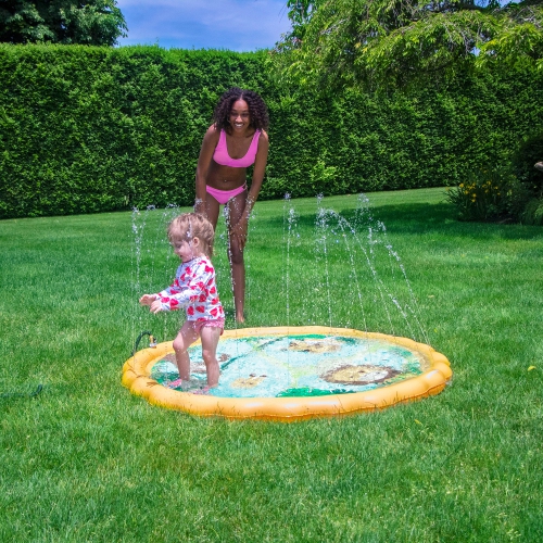 60" Inflatable Safari Children's Sprinkler Mat