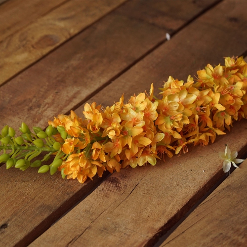 44" Yellow and Green Artificial Foxtail Decorative Floral Crafting Stem