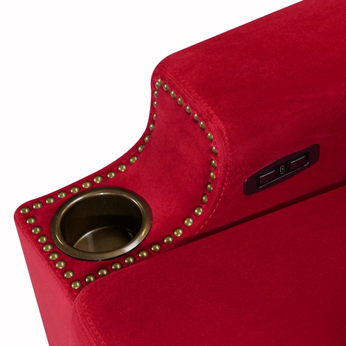 Sièges de cinéma maison Moulin de Valencia | Fauteuil inclinable électrique en velours Parisia de qualité supérieure