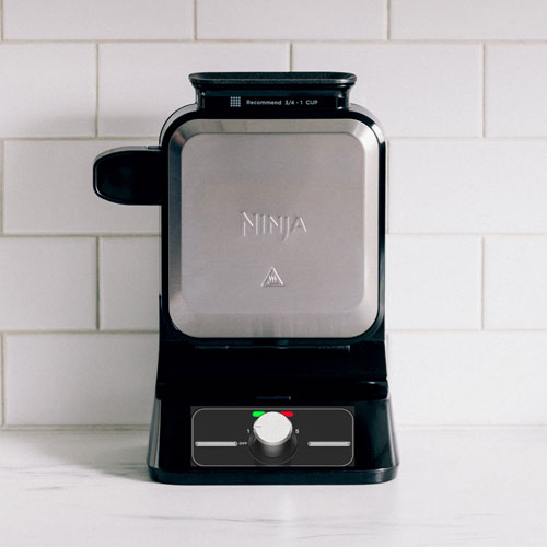 Ninja Foodi Belgian Waffle Maker - Black/Silver