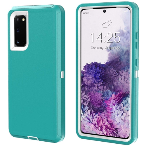 【CSmart】 Anti-Drop Triple 3 Layers Shockproof Heavy Duty Defender Hard Case for Samsung Galaxy A03s, Mint