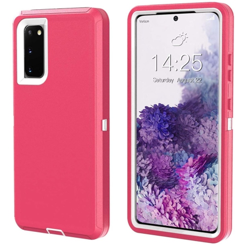 CSMART  【】 Anti-Drop Triple 3 Layers Shockproof Heavy Duty Defender Hard Case for Samsung Galaxy A03S (Canadian Version), Hot In Pink