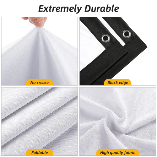 NIERBO Écran de projection avec support 100 pouces 16: 9 HD 4K Écran de cinéma extérieur portable pour intérieur Écrans de projection extérieurs