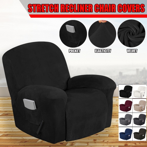 Stretch Recliner Chair Covers W Side, Club Chair Recliner Fabric Covers