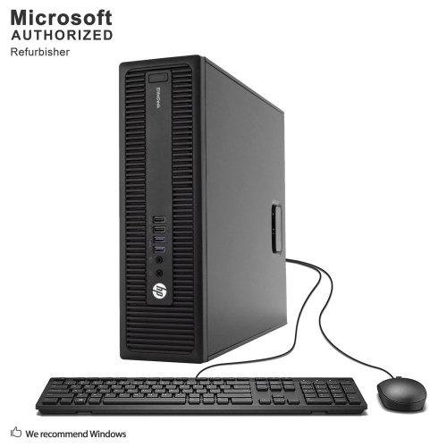 Refurbished - HP EliteDesk 800 G1 SFF PC, Intel i7-4770 3.4Ghz, 32G DDR3, 1T SSD, DVDRW, DP, 4K Support, WiFi, Keyboard & Mouse, Win10Pro 64bit -