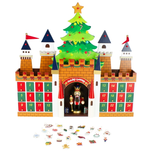 20.5" Nutcracker Castle Christmas Advent Calendar Decoration