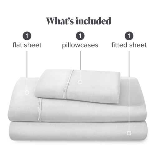 Bare Home Side Pocket Sheet Set - 1800 Ultra-Soft Microfiber Bed Sheets - Double Brushed - Dual Pocket - Deep Pocket - Bedding Sheets & Pillowcases