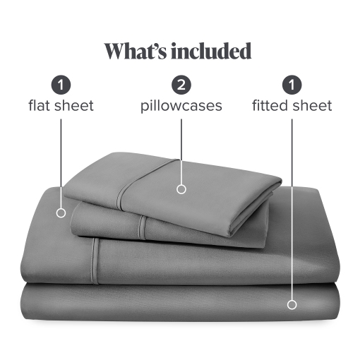 Bare Home Side Pocket Sheet Set - 1800 Ultra-Soft Microfiber Bed Sheets - Double Brushed - Dual Pocket - Deep Pocket - Bedding Sheets & Pillowcases